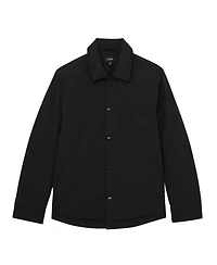 Reiss Men's Quilted Press-Stud Overshirt
