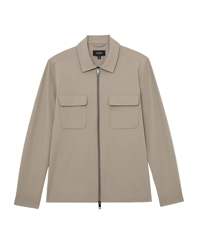 Reiss Men's Technical Zip-Through Overshirt