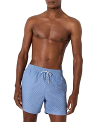 Reiss Men's Geometric-Print Swim Shorts