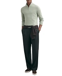 Reiss Men's Merino Wool Half-Zip Jumper Sweater