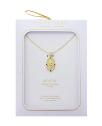Unwritten Cubic Zirconia Virgin Mary Multi Color Pendant Necklace