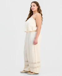 And Now This Trendy Plus Cotton Gauze Balloon Pants, Macy's Exclusive