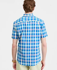 Club Room Men's Printed Short-Sleeve Shirt, Macy's Exclusive - Yd