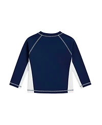 Sperry Baby Boys' Long-Sleeve Rashguard, Swim Trunks and Sun Hat, 3-Piece Set