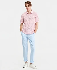 Club Room Men's Berti Floral Pique Knit Polo Shirt, Macy's Exclusive - Print