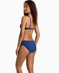 Lauren Ralph Women's Ring Over The Shoulder V-Neck Bikini Top