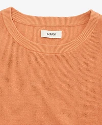 Alfani Men's Short-Sleeve Linen-Blend Crewneck Sweater, Macy's Exclusive