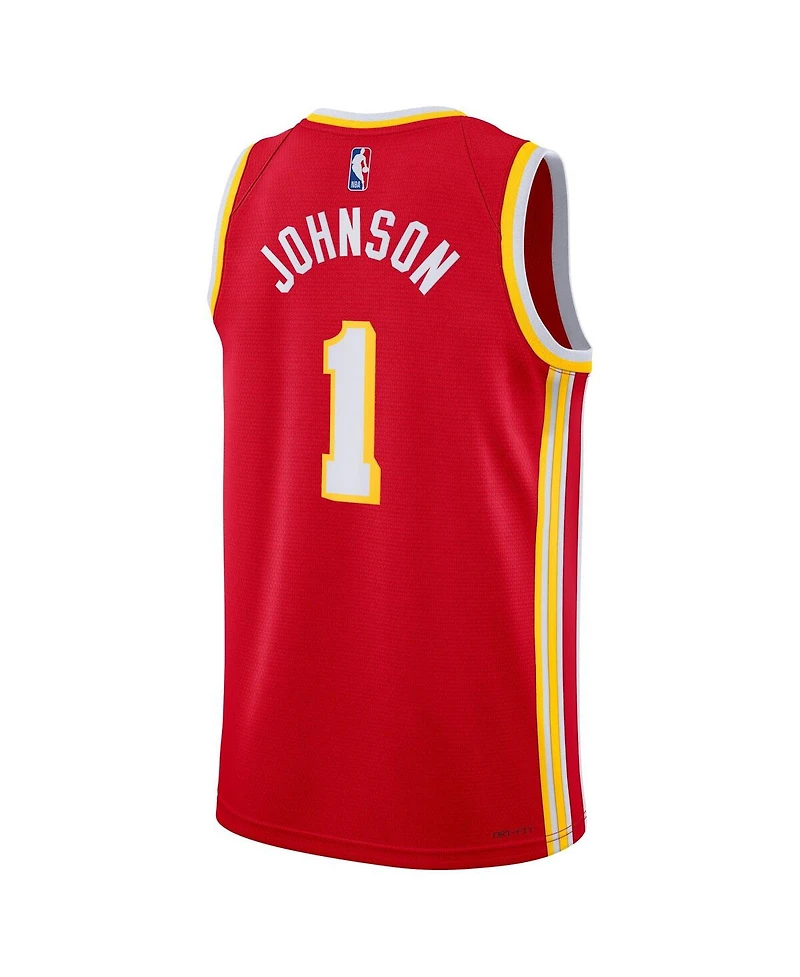 Nike Men's and Women's Jalen Johnson Red Atlanta Hawks Swingman Icon Edition Jersey