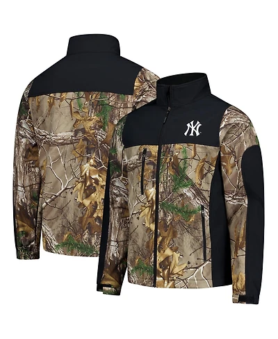 Dunbrooke Men's Camo New York Yankees Hunter Softshell Realtree Full-Zip Jacket