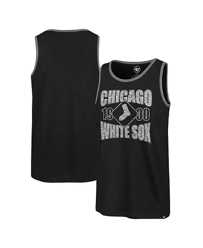 '47 Brand Men's Black Chicago White Sox Upload Franklin Tank Top