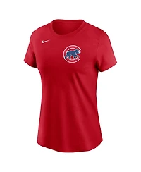 Nike Women's Red Chicago Cubs Wordmark T-Shirt