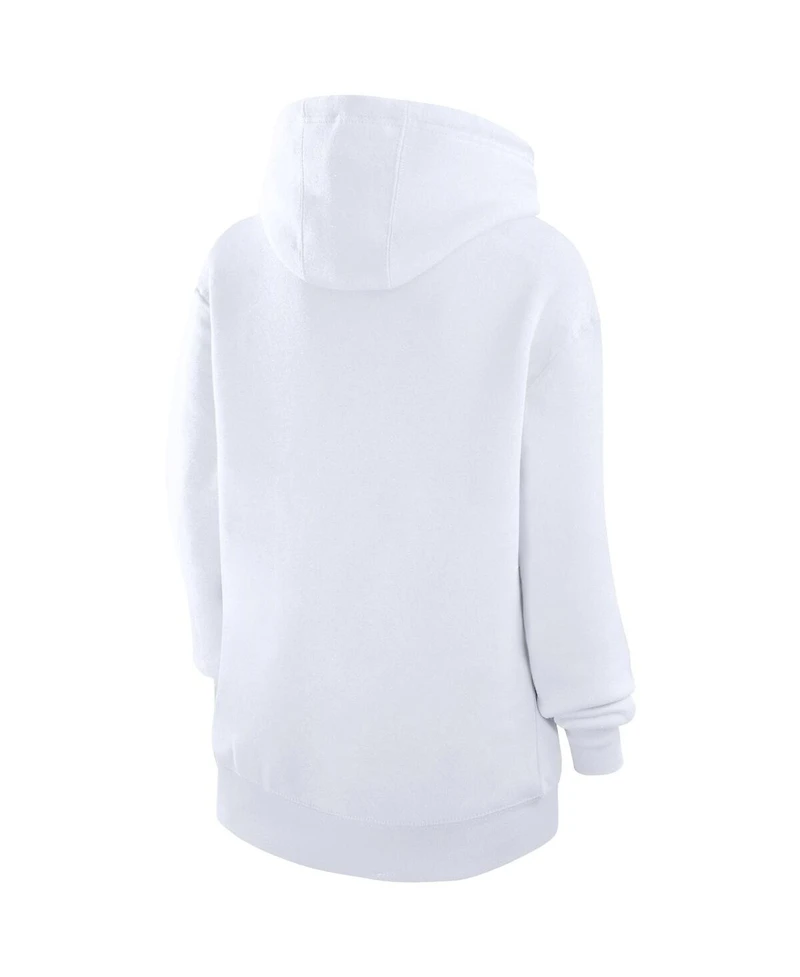 G-iii 4Her by Carl Banks Women's White Boston Bruins City Graphic Fleece Pullover Hoodie