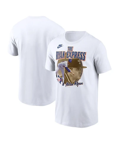 Nike Men's Nolan Ryan White Texas Rangers Cooperstown Legends Graphic T-Shirt