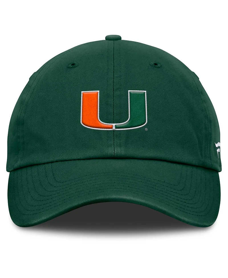 Fanatics Men's Green Miami Hurricanes Squad Club Adjustable Hat