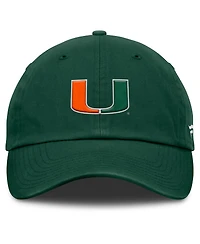 Fanatics Men's Green Miami Hurricanes Squad Club Adjustable Hat