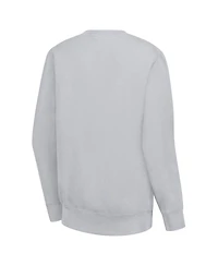 G-iii 4Her by Carl Banks Women's Heather Gray Anaheim Ducks Filigree Team Graphic Fleece Pullover Sweatshirt