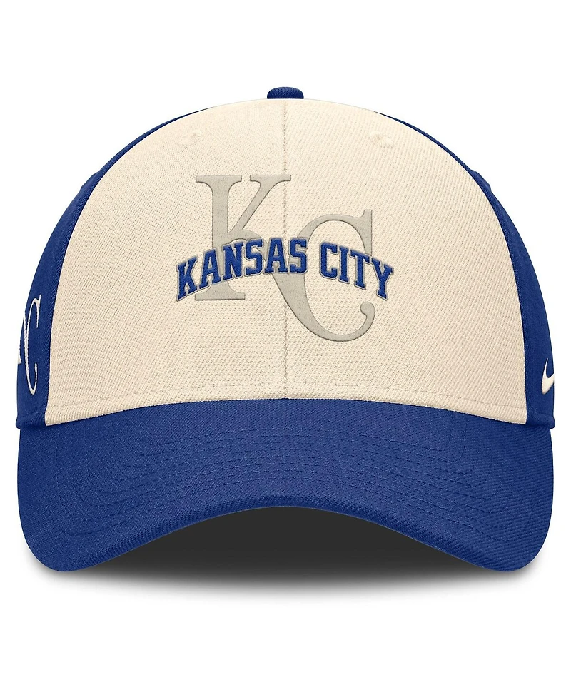 Nike Men's Royal/Natural Kansas City Royals Statement Club Performance Adjustable Hat