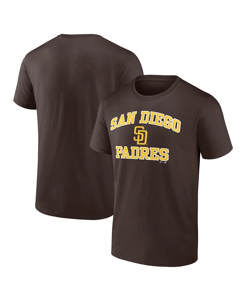 Logo Athletic Men's Brown San Diego Padres Heart and Soul T-Shirt
