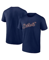 Logo Athletic Men's Navy Detroit Tigers Wordmark T-Shirt