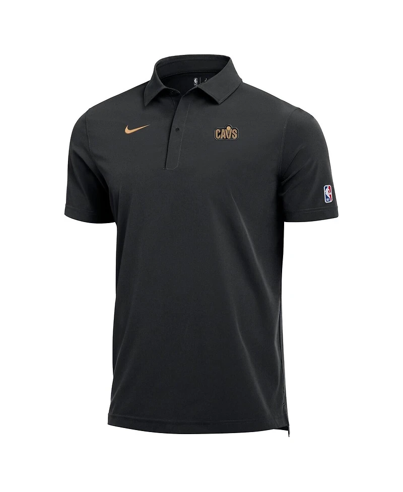 Nike Men's Black Cleveland Cavaliers 2025/26 Authentic Dri-fit Coaches Polo Shirt