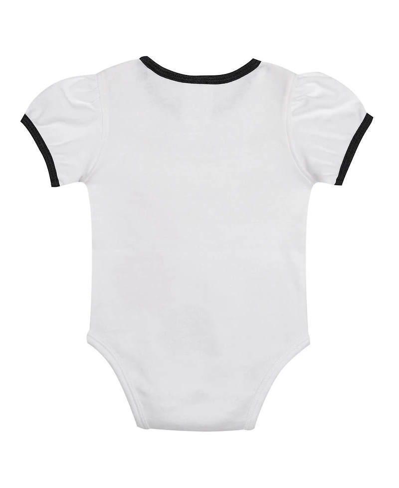 Outerstuff Newborn 3-Piece White/Black Baltimore Orioles Sweet Catcher Bodysuit, Headband and Skirt Set