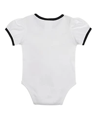 Outerstuff Newborn 3-Piece White/Black Baltimore Orioles Sweet Catcher Bodysuit, Headband and Skirt Set