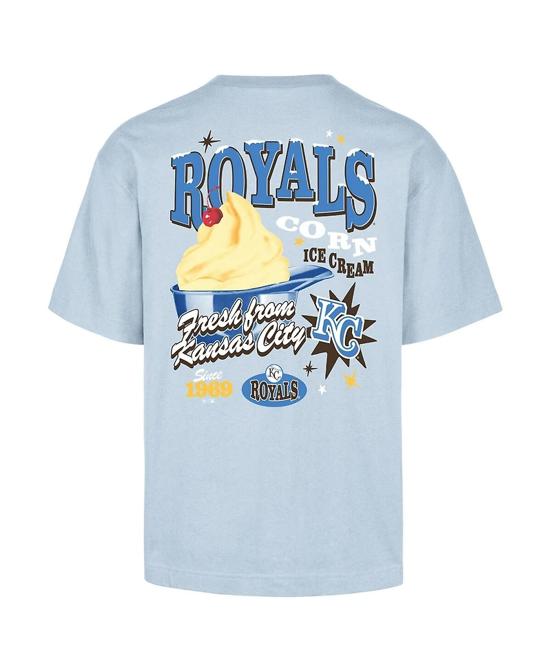 '47 Brand Men's Light Blue Kansas City Royals Ice Cream Parlor Foundation T-Shirt