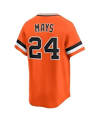 Nike Men's Willie Mays Orange San Francisco Giants Cooperstown Collection Limited Jersey