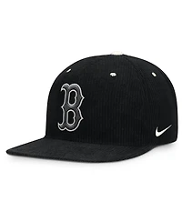 Nike Men's Black Boston Red Sox Pro Corduroy Structured Snapback Hat