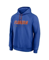 Jordan Men's Royal Florida Gators 2025 Courtside Basketball Practice Raglan Dri-fit Hoodie