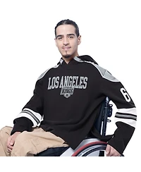 G-iii Sports by Carl Banks Men's Black Los Angeles Kings Adaptive Wear Lord Stanley Hooded Long Sleeve Sweatshirt