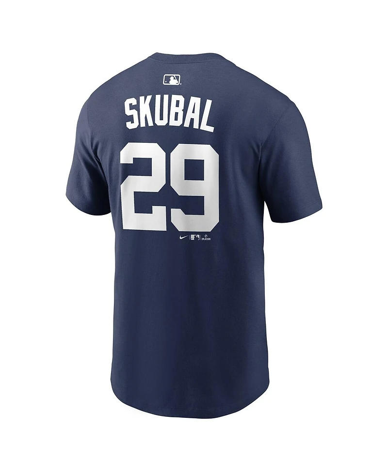 Nike Men's Tarik Skubal Navy Detroit Tigers Home Name Number T-Shirt