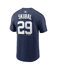 Nike Men's Tarik Skubal Navy Detroit Tigers Home Name Number T-Shirt