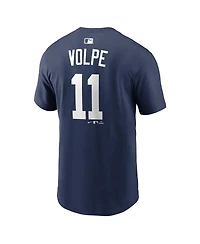 Nike Men's Anthony Volpe Navy New York Yankees Home Name Number T-Shirt