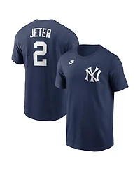 Nike Men's Derek Jeter Navy New York Yankees Cooperstown Collection Name Number T-Shirt