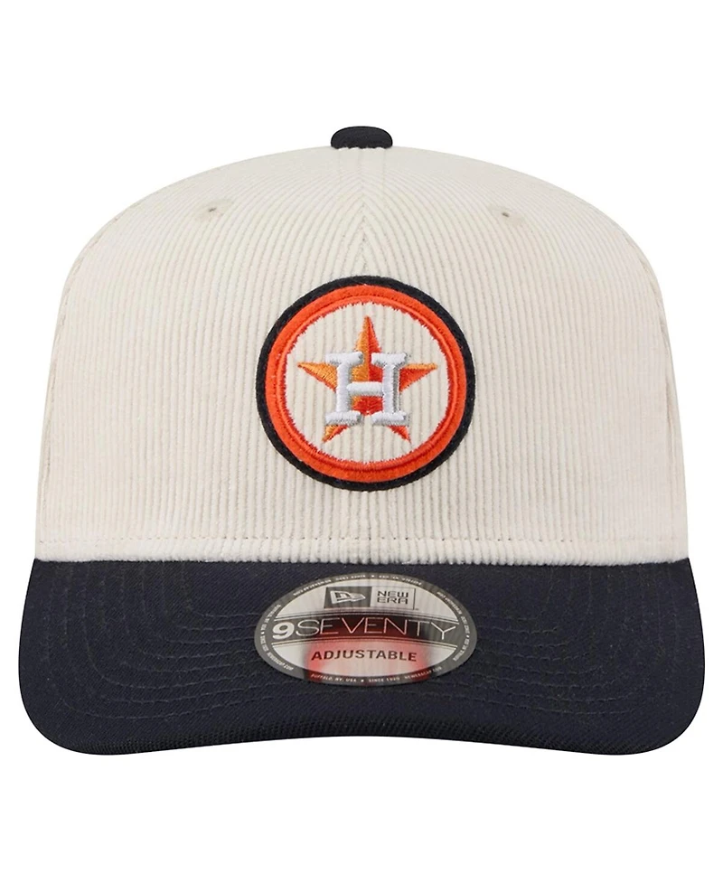 New Era Men's Cream Houston Astros Loyal 9SEVENTY Adjustable Hat