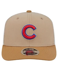 New Era Men's Stone Chicago Cubs 9SEVENTY Trucker Adjustable Hat