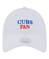 New Era Women's White Chicago Cubs Team Fan 9TWENTY Adjustable Hat