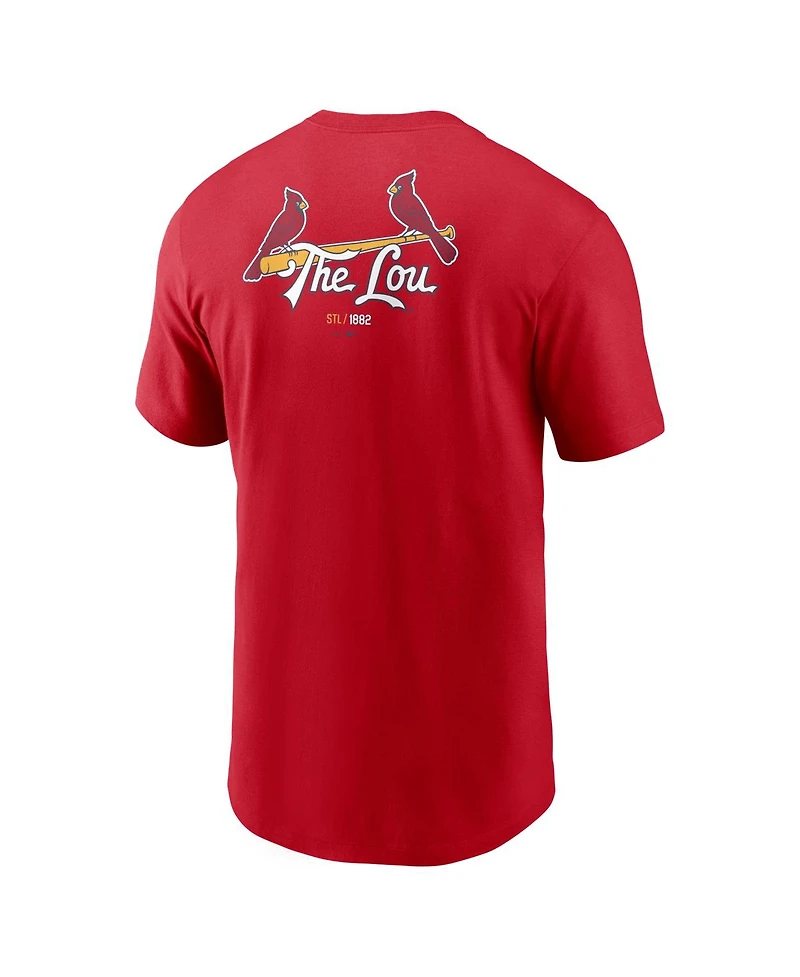 Nike Men's Red St. Louis Cardinals City Connect 2-Hit T-Shirt