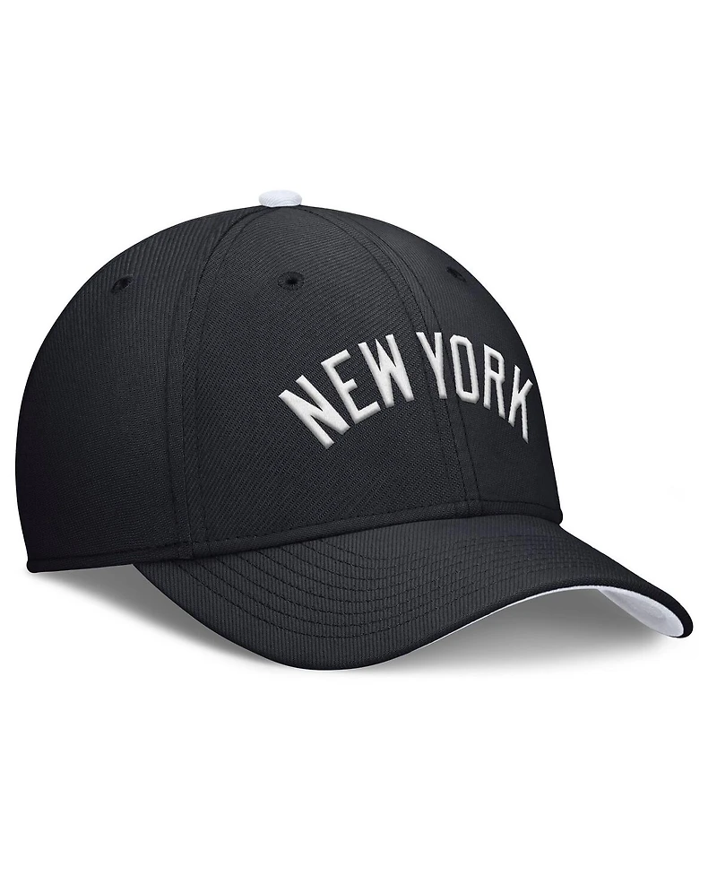 Nike Men's Navy New York Yankees Primetime Rise Dri-fit Flex Hat