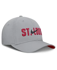 Nike Men's Gray St. Louis Cardinals Primetime Dri-fit Rise Bozz Flex Hat