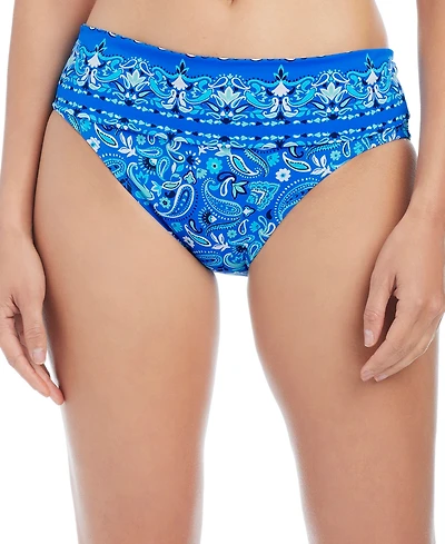 Bleu by Rod Beattie Women's Printed Fold Over Swim Bottoms