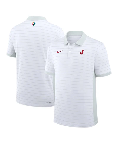 Nike Men's White Japan Baseball 2026 World Classic Victory Striped Dri-fit Polo Shirt