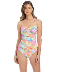 Bleu by Rod Beattie Women's Bellissimo Draped Swim Tankini Top