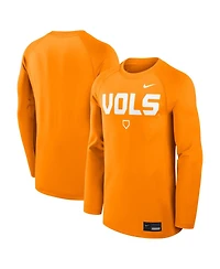 Nike Men's Tennessee Orange Volunteers Dugout Game Time Raglan Dri-fit Long Sleeve T-Shirt