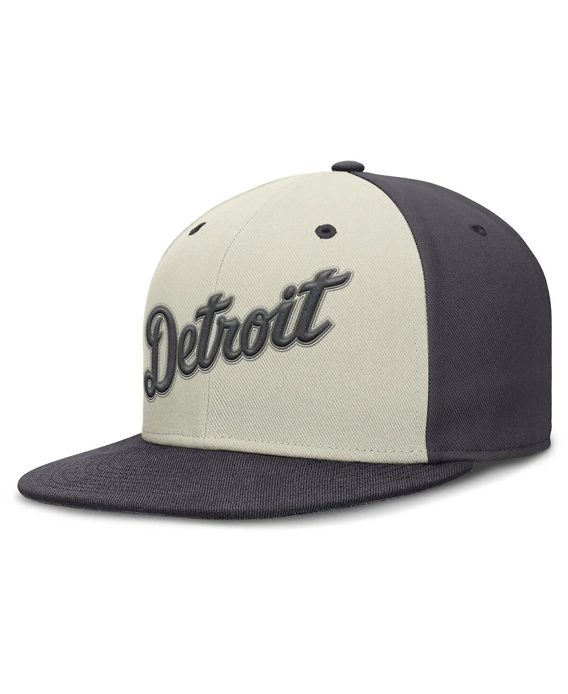Nike Men's Cream Detroit Tigers Dri-fit True Fitted Hat