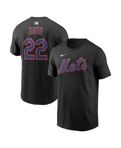 Nike Men's Juan Soto Black New York Mets Home Name Number T-Shirt