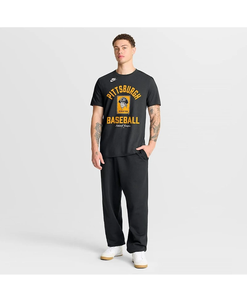 Nike Men's Black Pittsburgh Pirates Cooperstown Collection T-Shirt