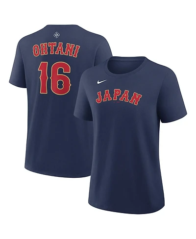 Nike Women's Shohei Ohtani Navy Japan Baseball 2026 World Classic Name Number T-Shirt