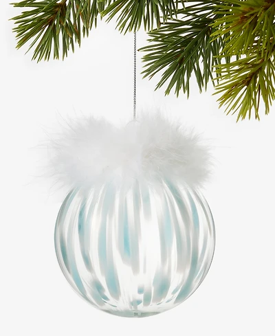 Holiday Lane Iced Delight Ball Ornament, Macy's Exclusive
